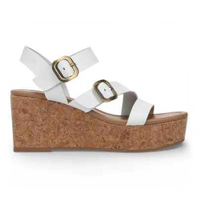 Truclothing Wedge Strappy Espadrille Heel Sandals In White