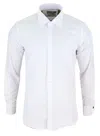 Truclothing White Classic Collar Button Shirt Slim Fit In White