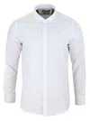 Truclothing White Classic Collar Button Shirt Slim Fit In White