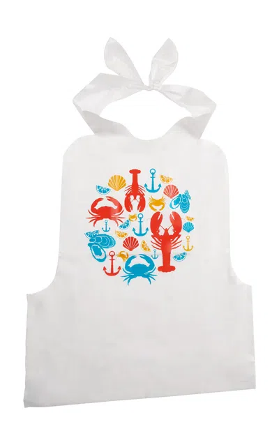 Trudeau Disposable Seafood Bibs In White