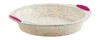 Trudeau Structure Silicone 9-inch Round Cake Pan, Confetti/fuchsia