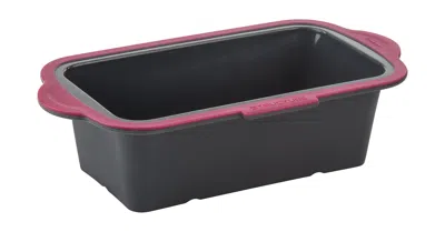 Trudeau Structure Silicone Pro 8.5 X 4.5-inch Loaf Pan, Gray/pink In Black