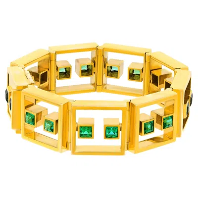 Pre-owned Trudel Swiss Modern Tourmaline Bracelet In Multi