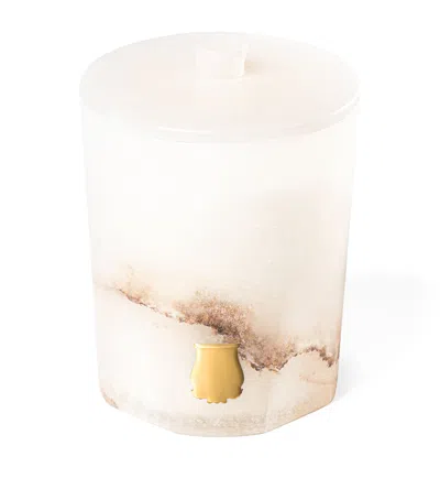 Trudon Alabaster Abd El Kader Candle In White
