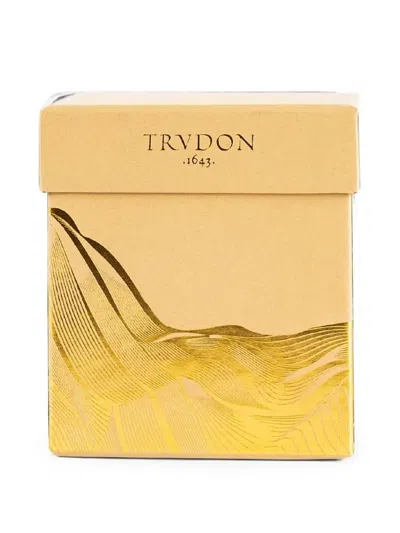 Trudon Altaïr Logo-print Candle In Gold