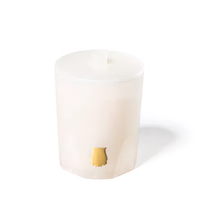 Trudon Atria Alabaster Candle With Lid In White