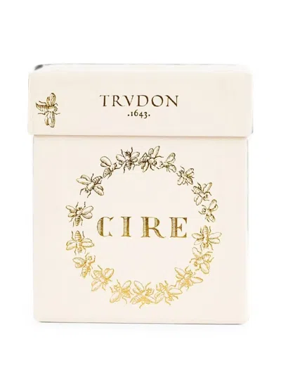 Trudon Cire Logo-crest Candle In Brown