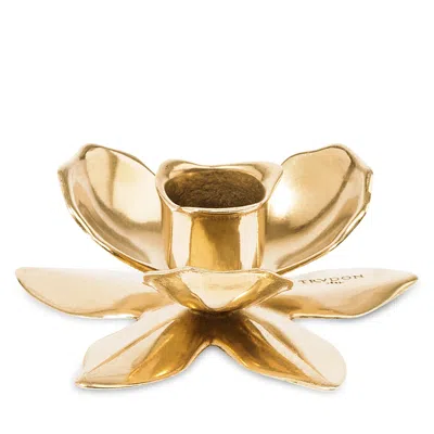 Trudon Flower Candlestick In Gold