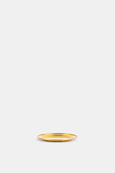 Trudon Gilded Brass Candle Holder In Gold