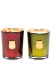 Trudon Gloria And Gabriel Scented Candles (set Of Two) In Green