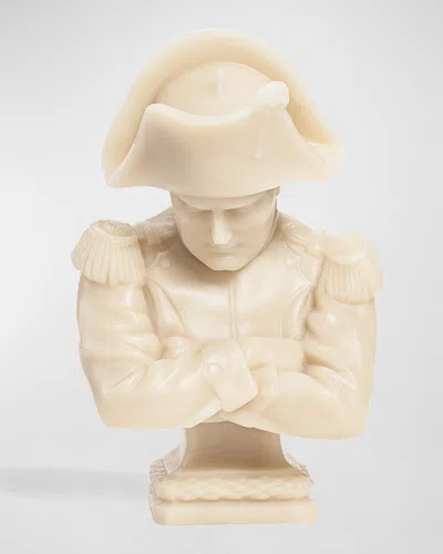 Trudon Napoleon Bust Candle, Stone In Gray