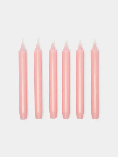 Trudon Tapered Candles (set Of 6)  Abask Gift Set In Pink