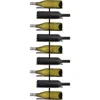 True Align Wall-mounted Wine Rack In Black