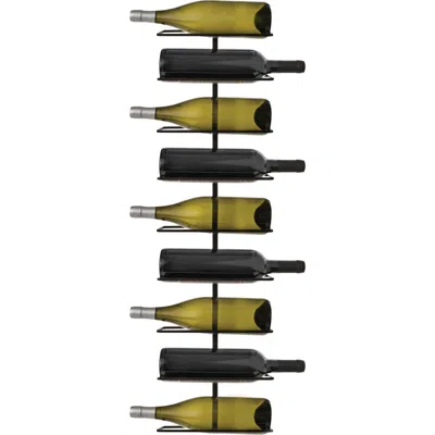 True Align Wall-mounted Wine Rack In Black