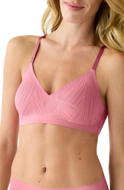 True & Co. True & Co Lace Triangle Bralette In Pink