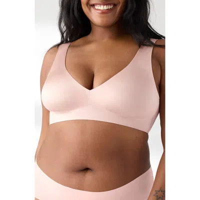 True & Co. True & Co Shiny Wireless Unlined Bra In Pink