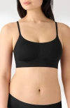 True & Co. True & Co Soft Form Square Neck Wireless Bra In Black