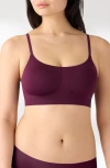 True & Co. True & Co Soft Form Square Neck Wireless Bra In Purple