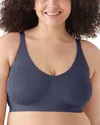 True & Co. Soft Form V-neck Adjustable Strap Bralette In Nightfall