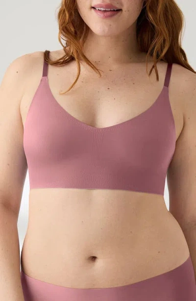 True & Co. True & Co The True Body Triangle Convertible Strap Bralette In Mesa Rose