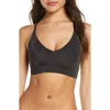 True & Co. True Body Triangle Convertible Strap Bralette In Black