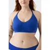 True & Co. True & Co Triangle Lace Racerback Bralette In Blue