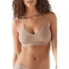 True & Co. True & Co Triangle Lace Racerback Bralette In Mink