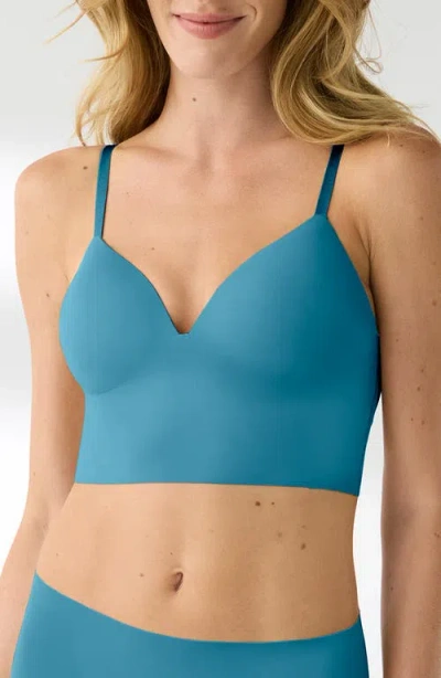 True & Co. True & Co True Body Boost Longline Bralette In Blue
