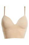 True & Co. True Body Boost Longline Bralette In Desert