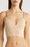 True & Co. True Body Boost Longline Bralette In Desertdnu
