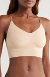 True & Co. True & Co True Body Boost Triangle Lace Convertible Strap Bra In Desert