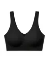 True & Co. True Body Boost V Neck Bra In Black