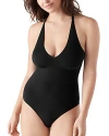 True & Co. True Body Boost Lace Racerback Bodysuit In Black