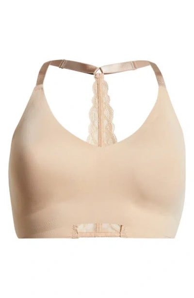 True & Co. True & Co True Body Lace Racerback Bra In Desert