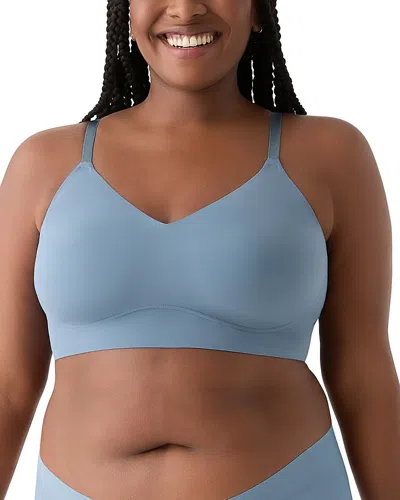 True & Co. True Body Lift Triangle Adjustable Strap Bra In Moonlight Blue