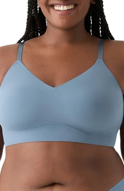 True & Co. True Body Lift Triangle Adjustable Strap Bra In Moonlight Blue