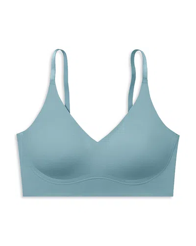 True & Co. True Body Lift Triangle Full Cup Adjustable Strap Bra In Storm Blue