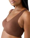 True & Co. True Body New Lift V Neck Bra In Chestnut