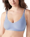 True & Co. True Body Triangle Convertible Strap Bra In Blue Mist