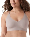 True & Co. True Body Triangle Lace Racerback Bralette In Mink