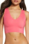 True & Co. True & Co True Body V-neck Bralette In Rouge Red