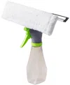True & Tidy Glass Cleaner Spray Bottle With Built-in Squeegee In Lime