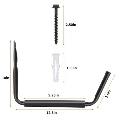 True & Tidy Heavy Duty Steel Hooks 4 Pc
