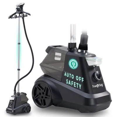 True & Tidy Intelligent Industrial Garment Steamer With Smart Safety Automatic Shut-off & Steam Setting Selectio In Matte Black