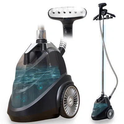 True & Tidy Intelligent Luxury Upright Garment Steamer With 10 Setting And Auto Off In Matte Black