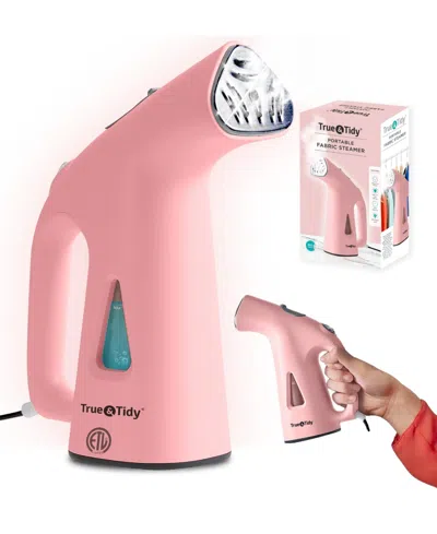 True & Tidy Portable 10" Fabric Steamer In Pink
