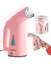 True & Tidy Portable Fabric Steamer In Pink