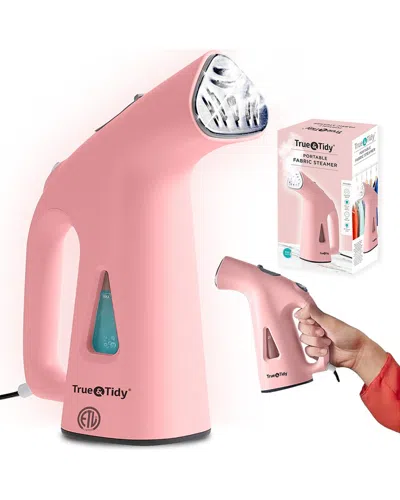 True & Tidy Portable Fabric Steamer In Pink