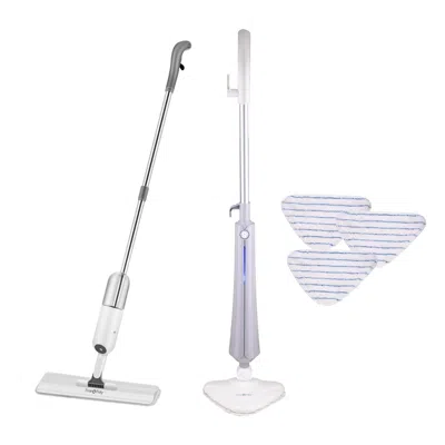 True & Tidy Steam & Clean Complete Mop Set In Gray