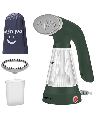 True & Tidy Tidy Steam Handheld Garment Steamer Bundle In Green